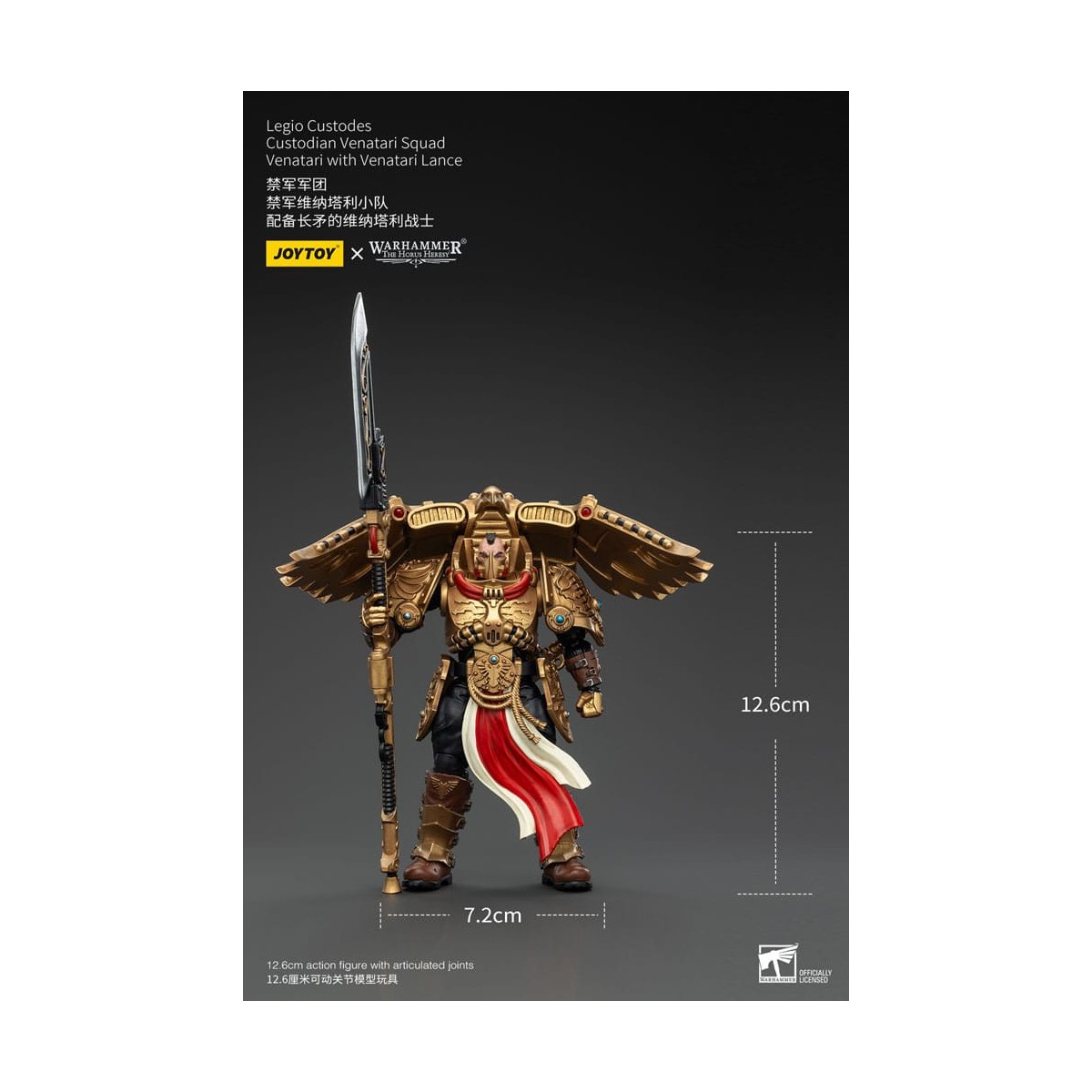 JoyToy Space Marines - Legio Custodes Custodian Venatari Squad - Venatari con lancia Venatari