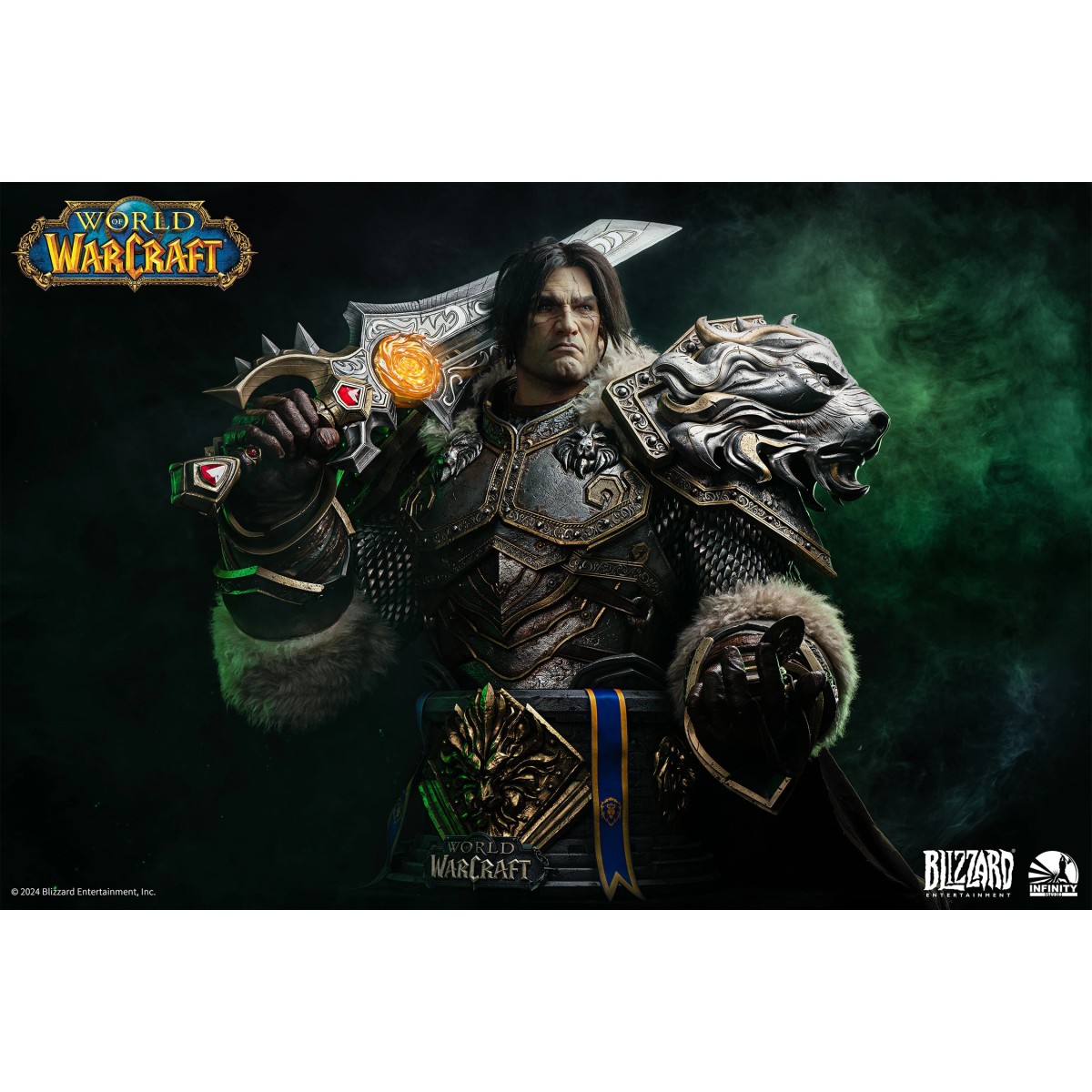 INFINITY STUDIO x BLIZZARD - Varian Wrynn - Busto 1/1 Mondo di Warcraft