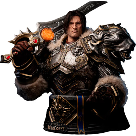 INFINITY STUDIO x BLIZZARD - Varian Wrynn - Busto 1/1 Mondo di Warcraft