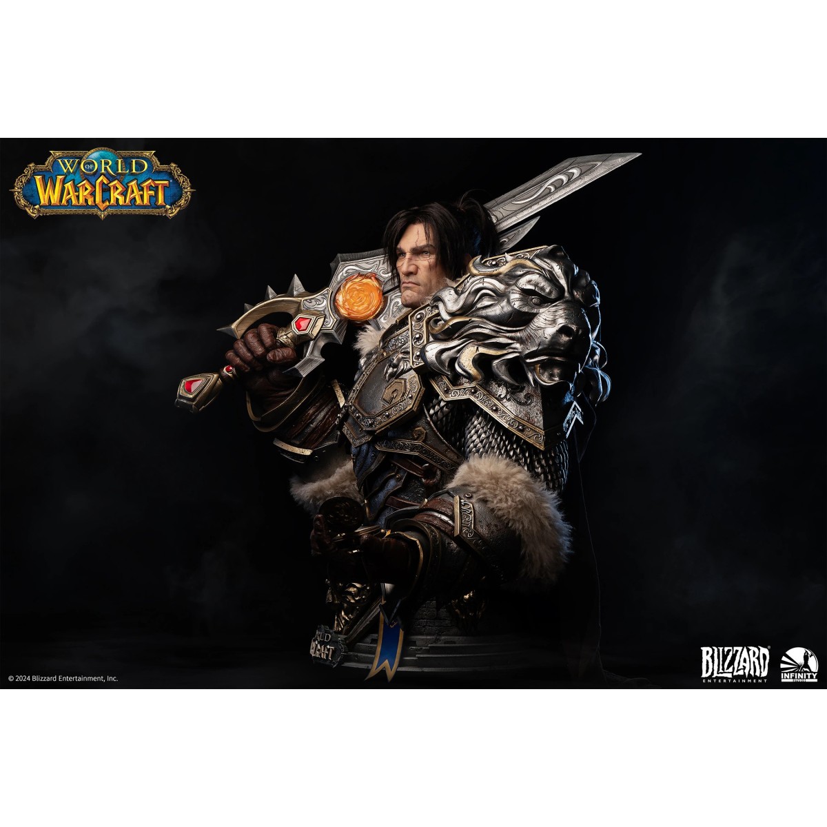 INFINITY STUDIO x BLIZZARD - Varian Wrynn - Busto 1/1 Mondo di Warcraft