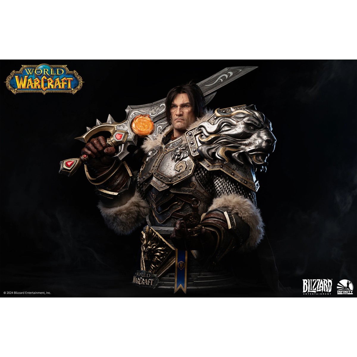 INFINITY STUDIO x BLIZZARD - Varian Wrynn - Busto 1/1 Mondo di Warcraft