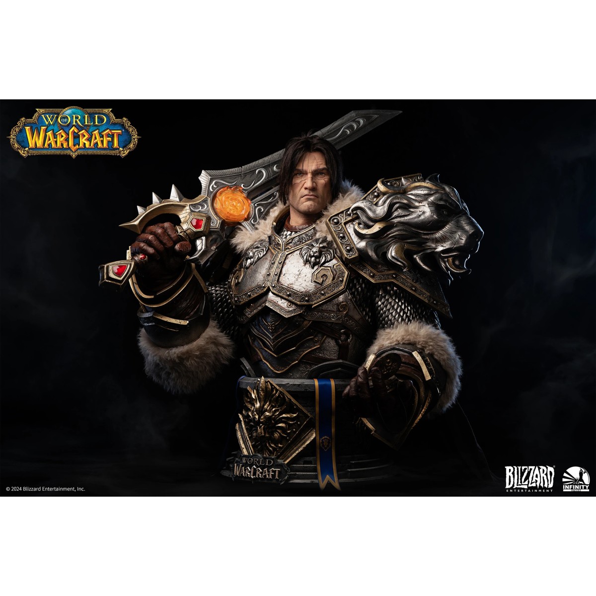 INFINITY STUDIO x BLIZZARD - Varian Wrynn - Busto 1/1 Mondo di Warcraft
