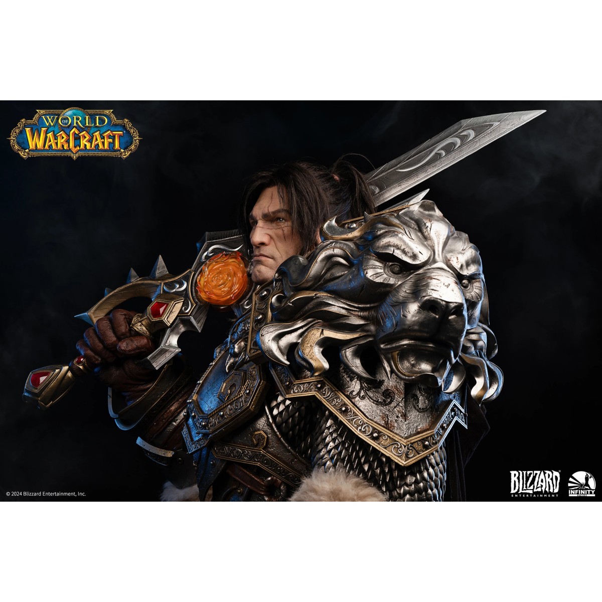 INFINITY STUDIO x BLIZZARD - Varian Wrynn - Busto 1/1 Mondo di Warcraft