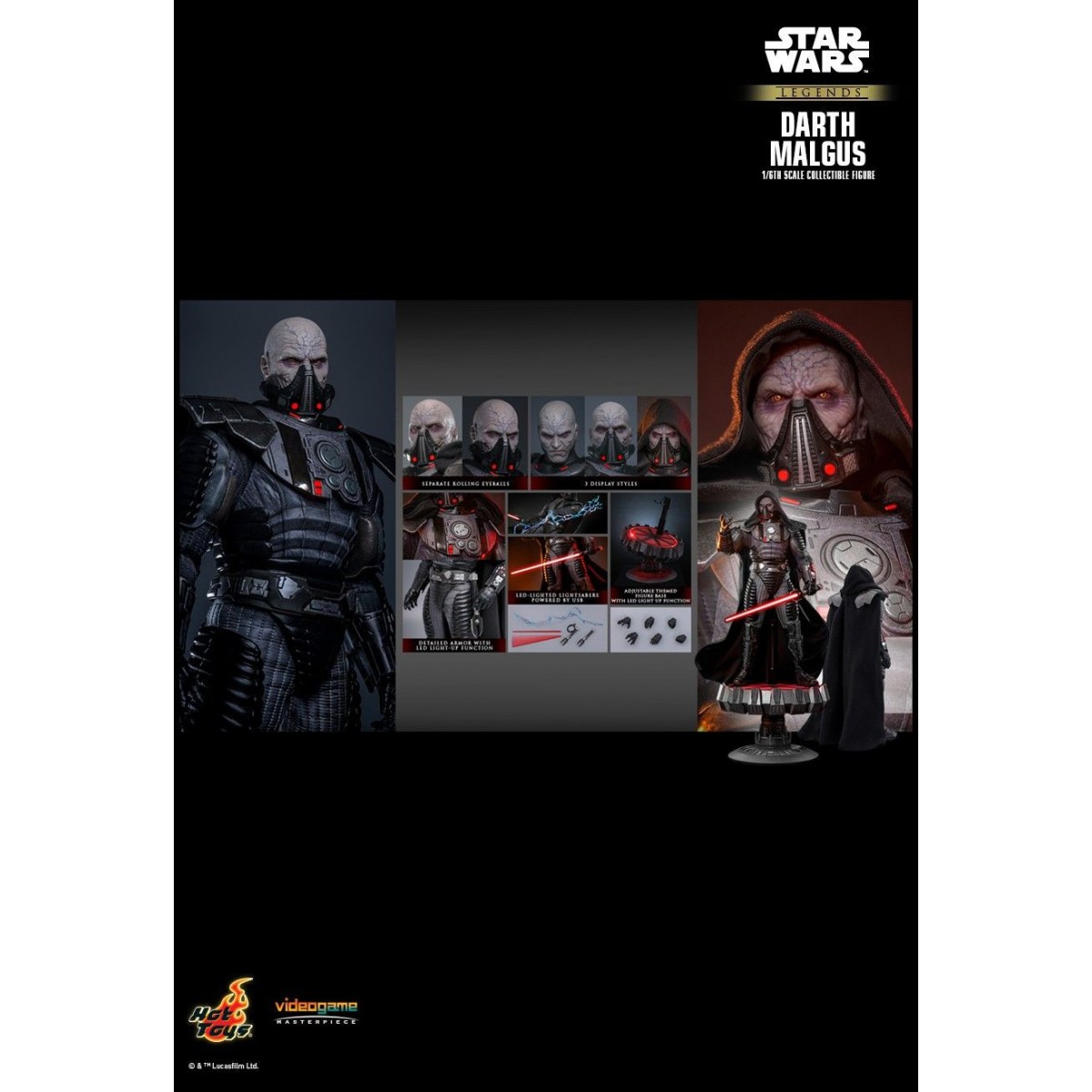 Hot Toys Star Wars Legends - Darth Malgus Videogame Masterpiece 1/6