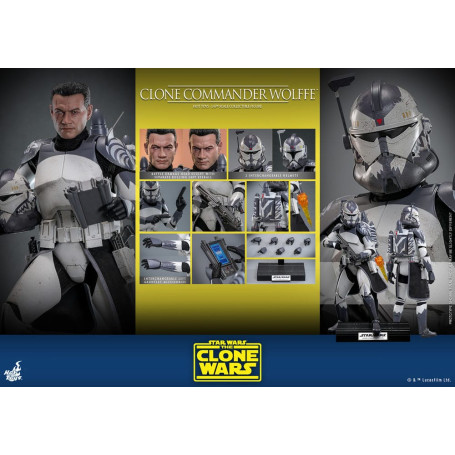 Hot Toys Star Wars - Comandante clone Wolffe - The Clone Wars 1/6