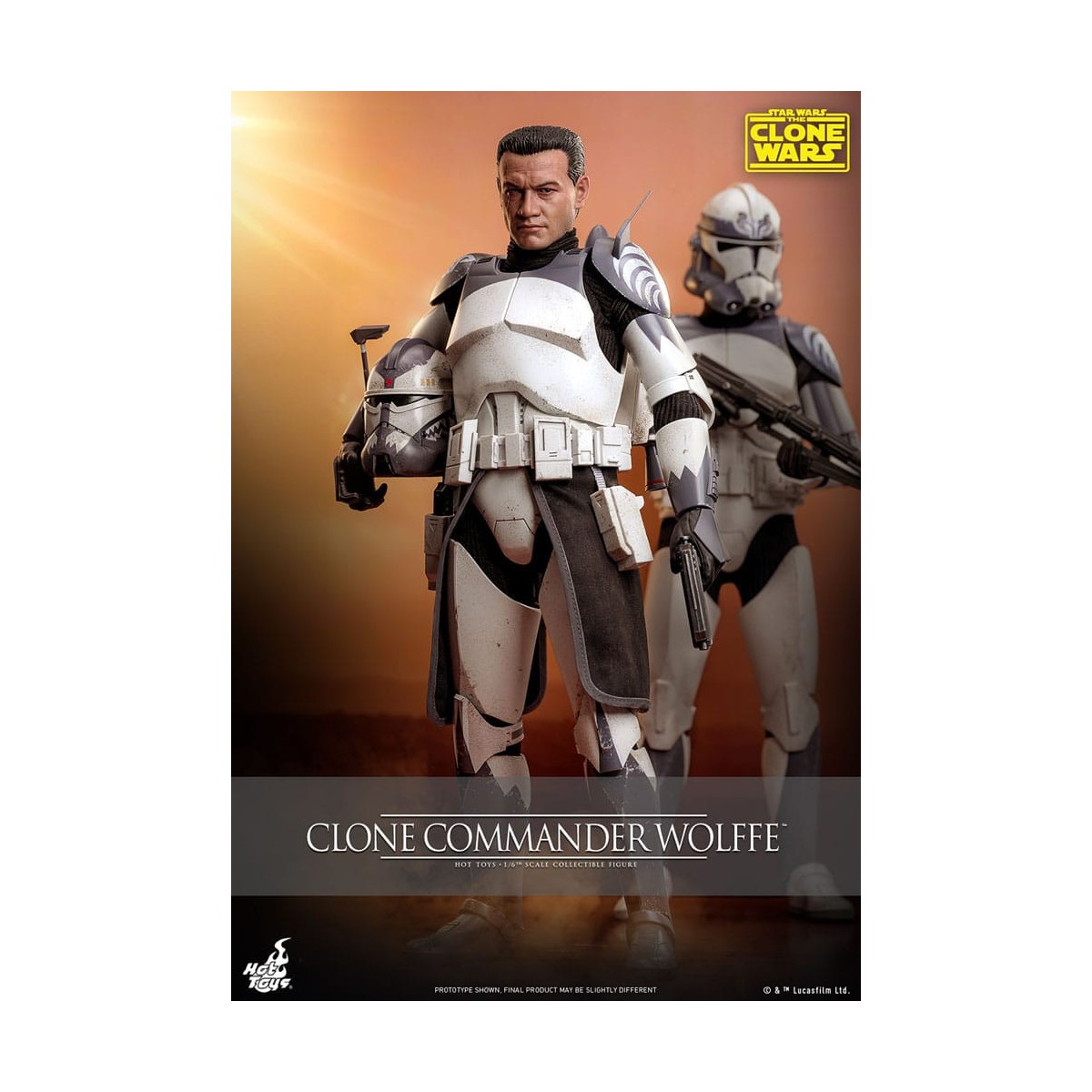 Hot Toys Star Wars - Comandante clone Wolffe - The Clone Wars 1/6