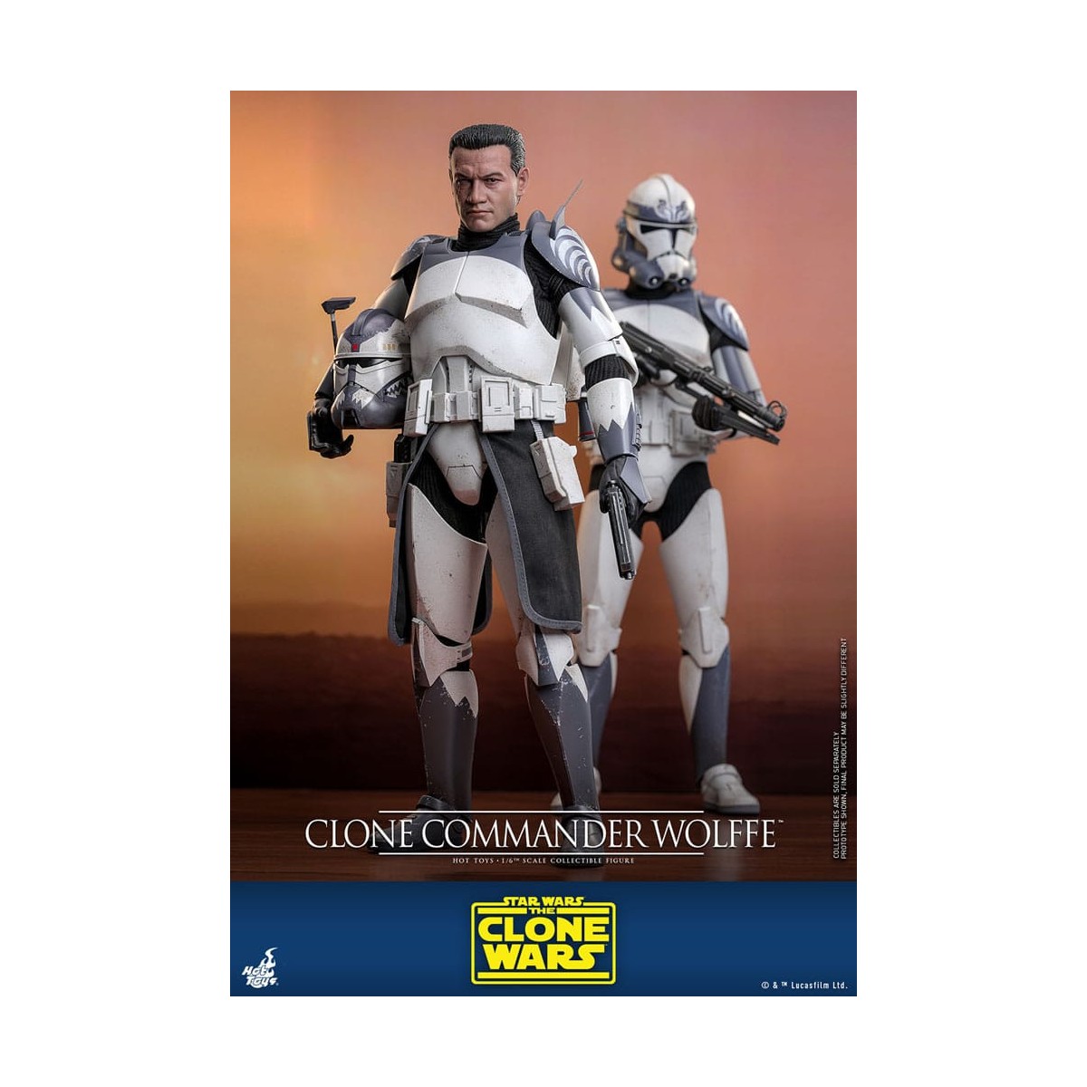 Hot Toys Star Wars - Comandante clone Wolffe - The Clone Wars 1/6