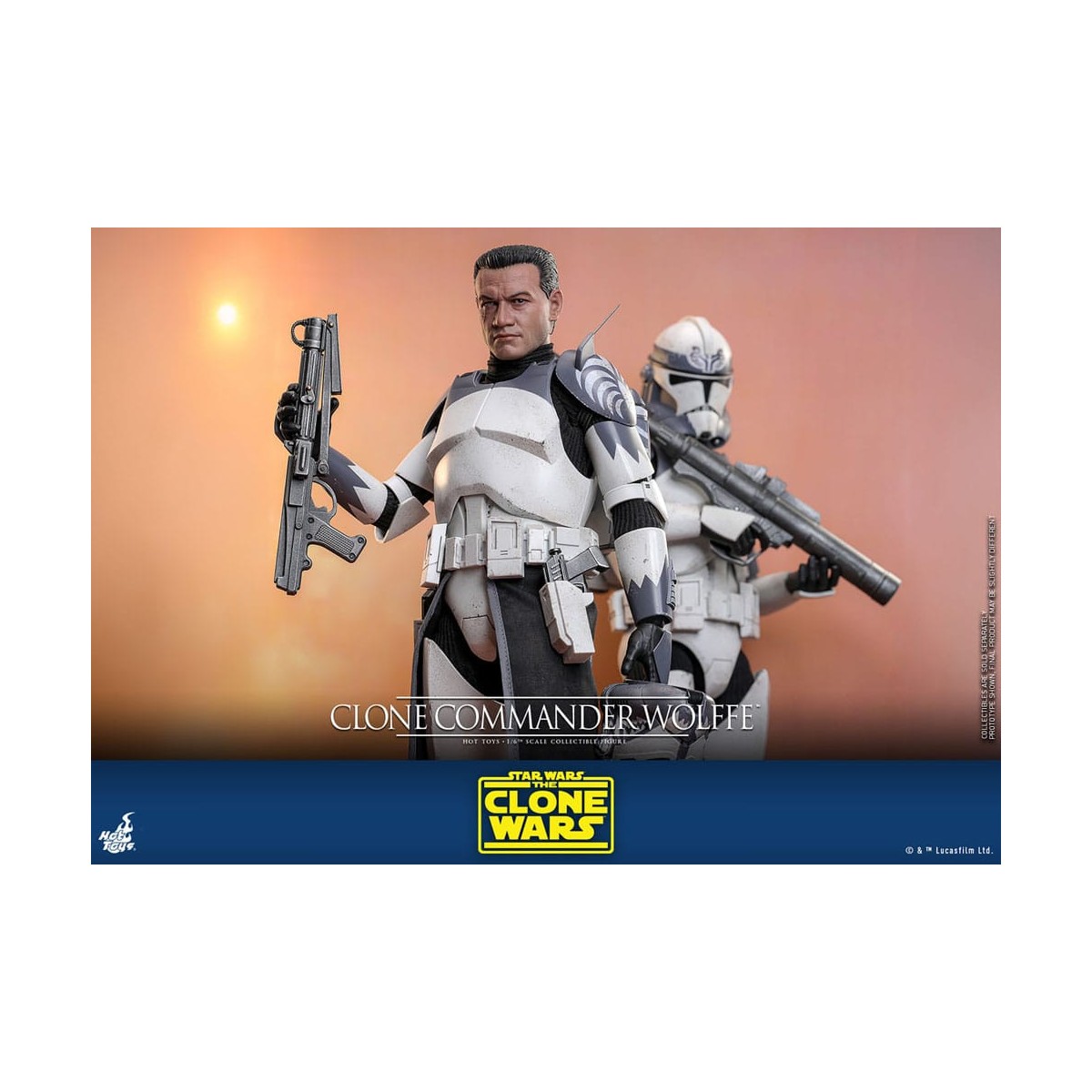 Hot Toys Star Wars - Comandante clone Wolffe - The Clone Wars 1/6
