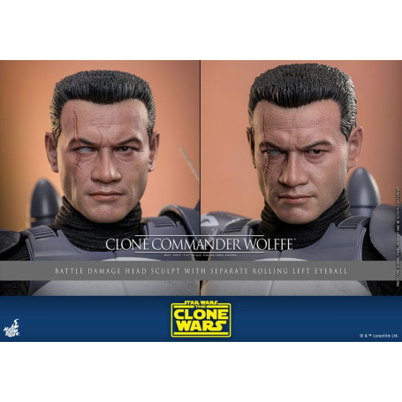 Hot Toys Star Wars - Comandante clone Wolffe - The Clone Wars 1/6