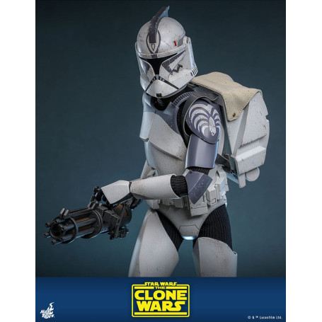 Hot Toys Star Wars - 104° Battaglione Wolfpack Clone Trooper Versione Deluxe - The Clone Wars 1/6