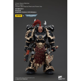 JoyToy Space Marines - Legione Nera - Scelto con pistola al plasma e ascia elettrica 1/18 - Warhammer 40K