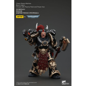 JoyToy Space Marines - Legione Nera - Scelto con pistola al plasma e ascia elettrica 1/18 - Warhammer 40K