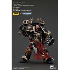 JoyToy Space Marine - Legione Nera - Scelto con Pistola Bolt e Pugno di Potere 1/18 - Warhammer 40K