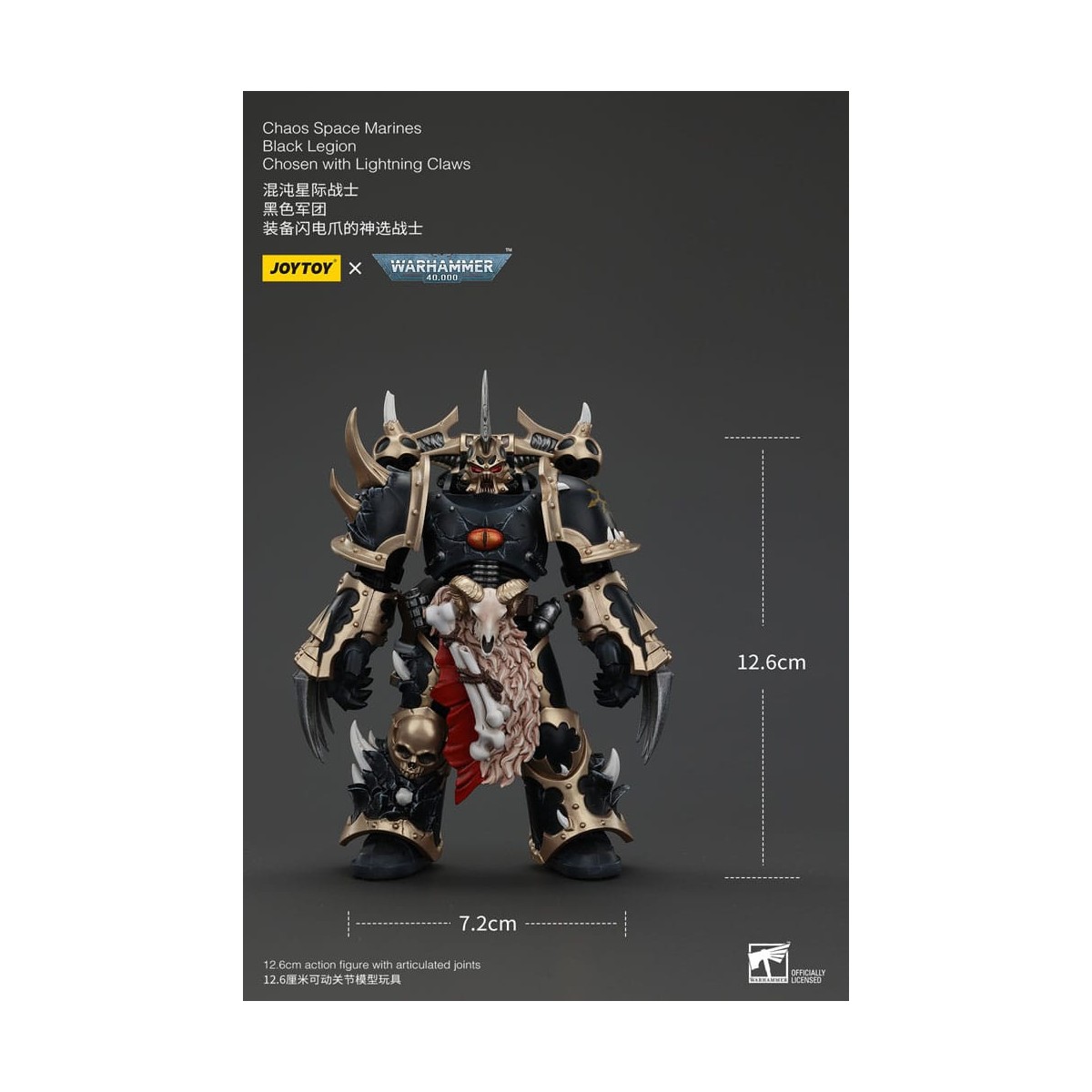 JoyToy Space Marines - Legione Nera - Scelti con artigli fulminanti 1/18 - Warhammer 40K