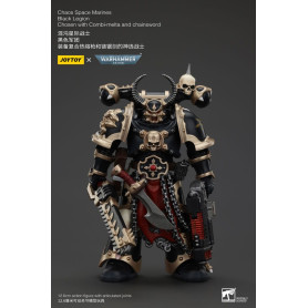 JoyToy Space Marine - Legione Nera - Scelto con Combi-melta e spada a catena 1/18 - Warhammer 40K