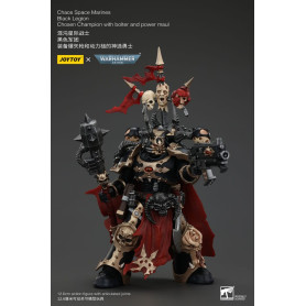 JoyToy Space Marines - Legione Nera - Campione scelto con bolter e maul 1/18 - Warhammer 40K