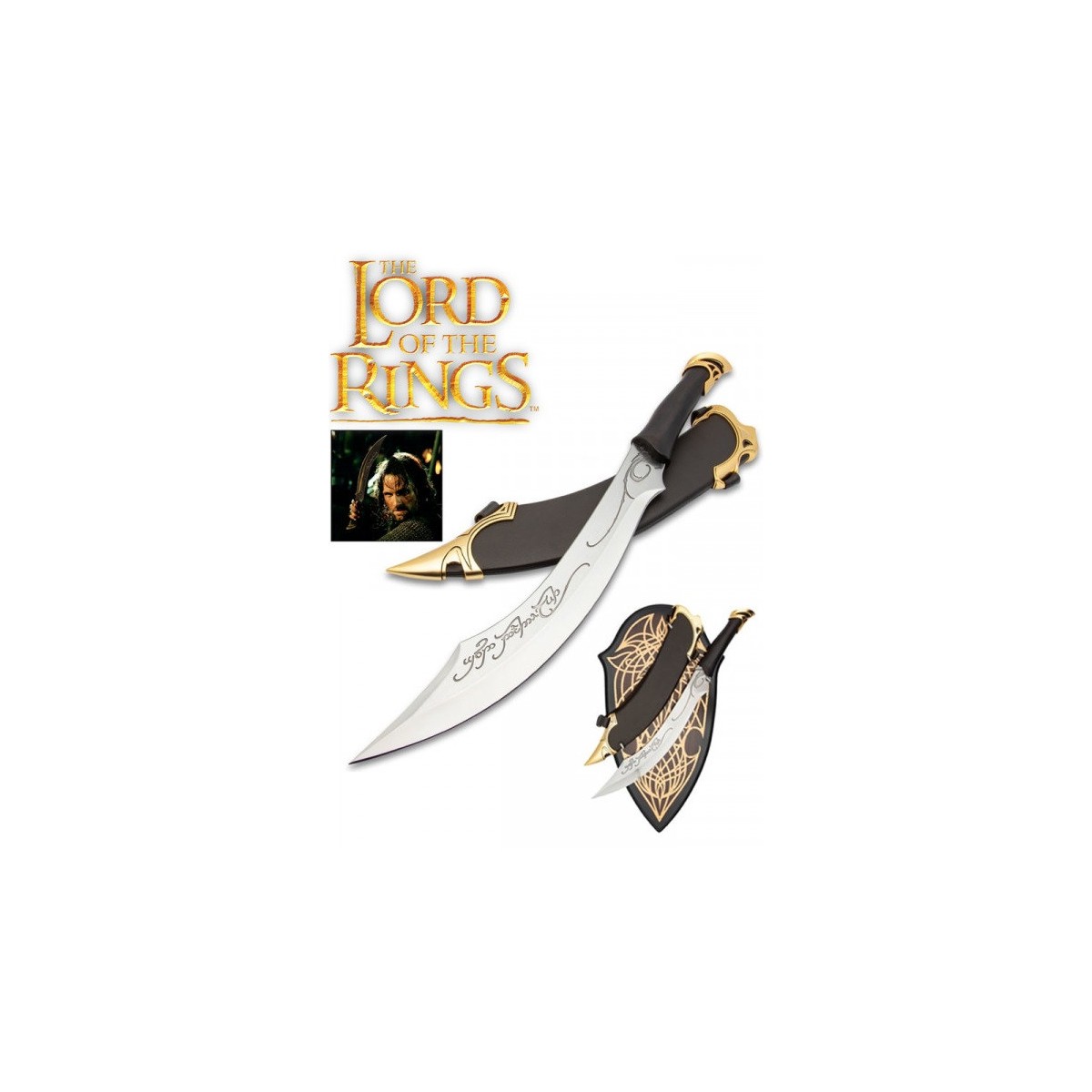 United Cutlery - Pugnale elfico di Aragorn 1/1 - Il Signore degli Anelli