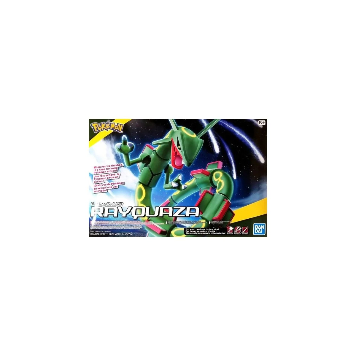 Bandai - Pokepla 46 - RAYQUAZA Kit Modello Pokemon - Rekkuza