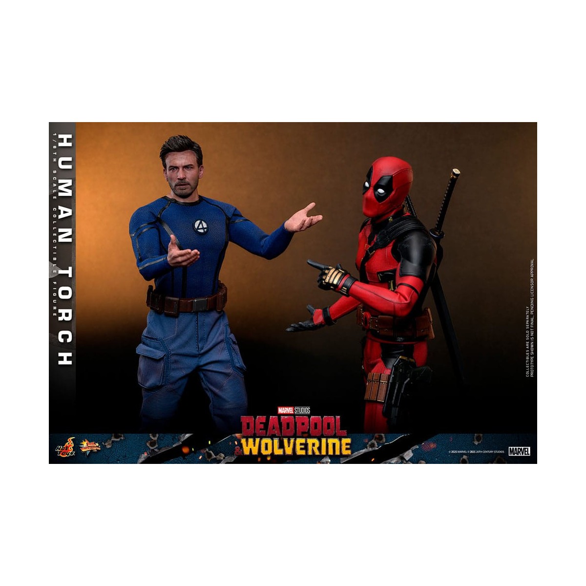 Hot Toys Marvel Deadpool e Wolverine - Torcia Umana MMS 1/6