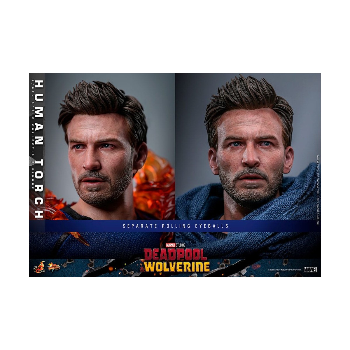 Hot Toys Marvel Deadpool e Wolverine - Torcia Umana MMS 1/6