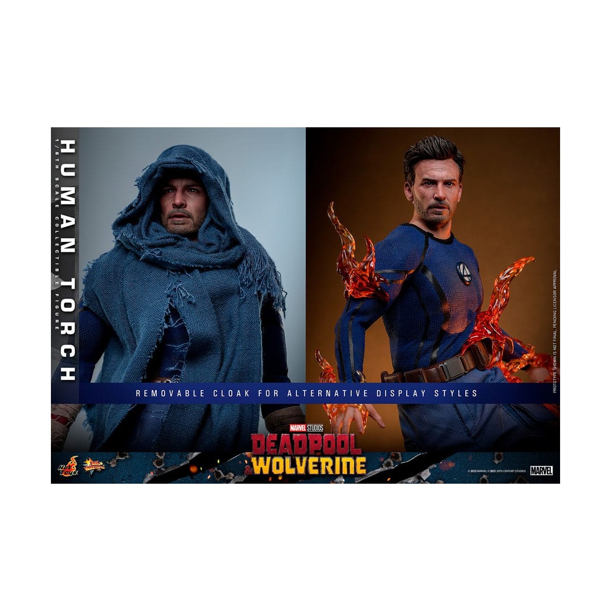 Hot Toys Marvel Deadpool e Wolverine - Torcia Umana MMS 1/6