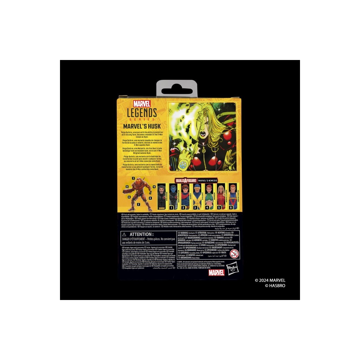 Hasbro Marvel Serie Leggende X-Men - Husk - Onda Nemesis