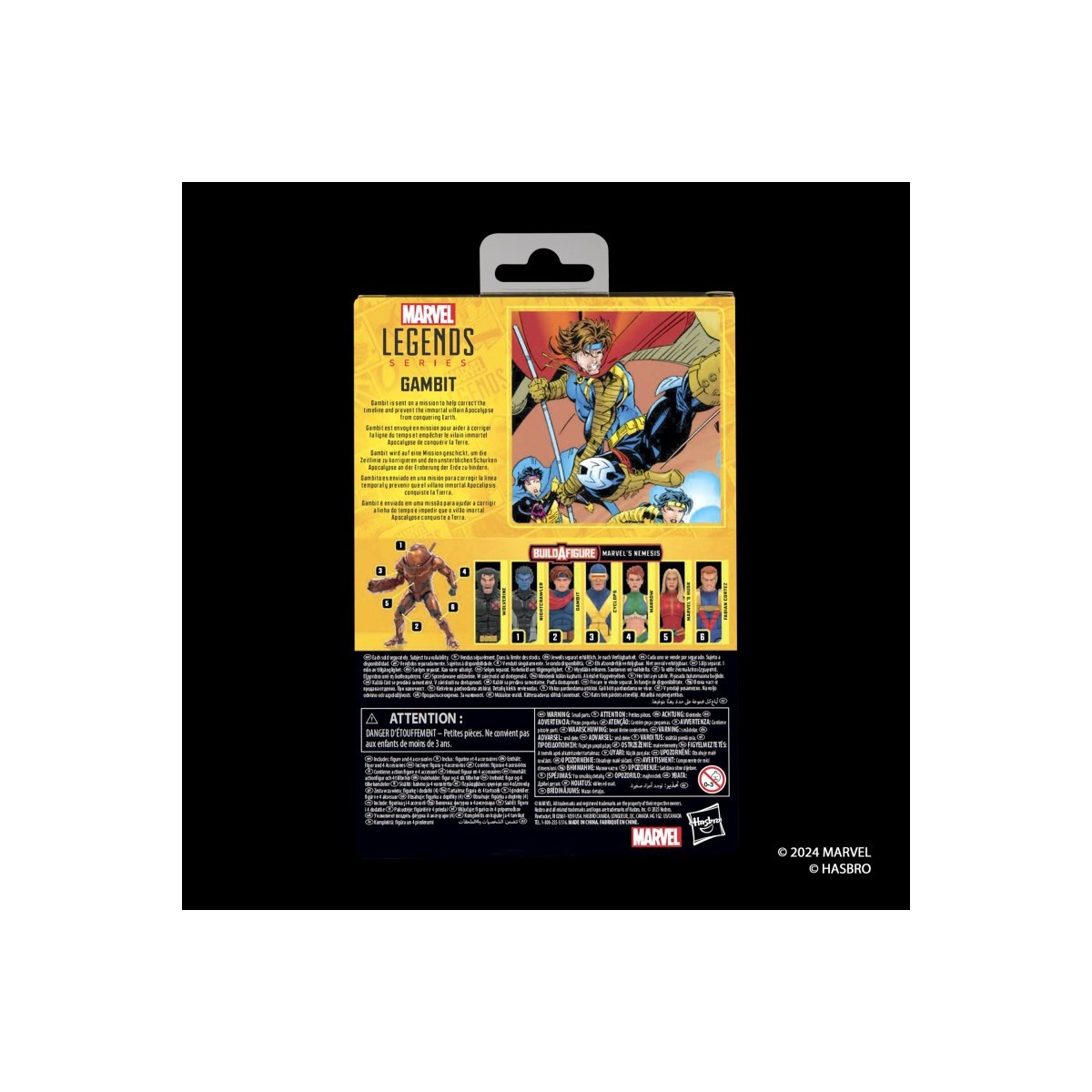 Hasbro Marvel Serie Leggende X-Men - Gambit AoA - Onda Nemesis