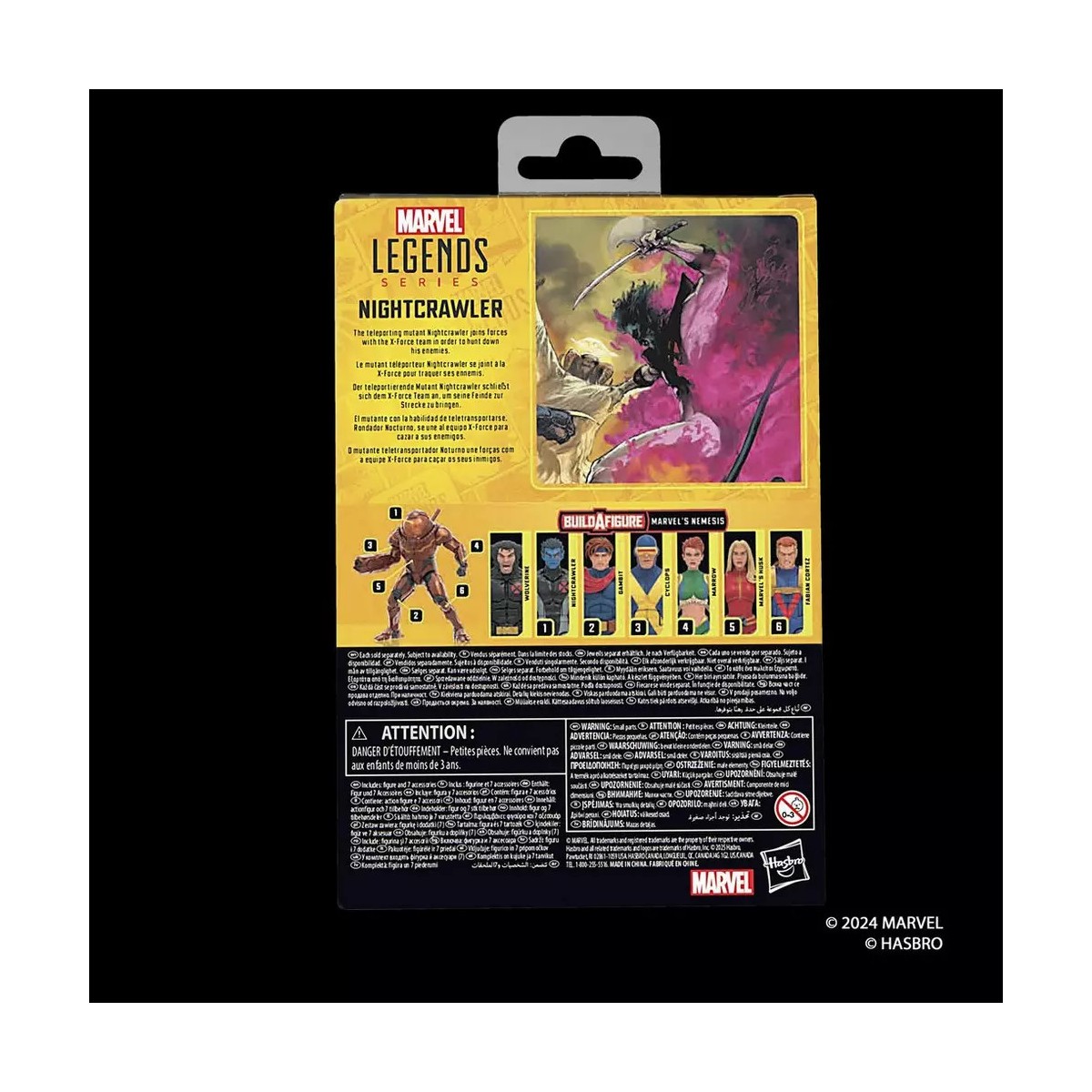 Hasbro Marvel Serie Leggende X-Men - Nightcrawler X-Force - Onda Nemesis