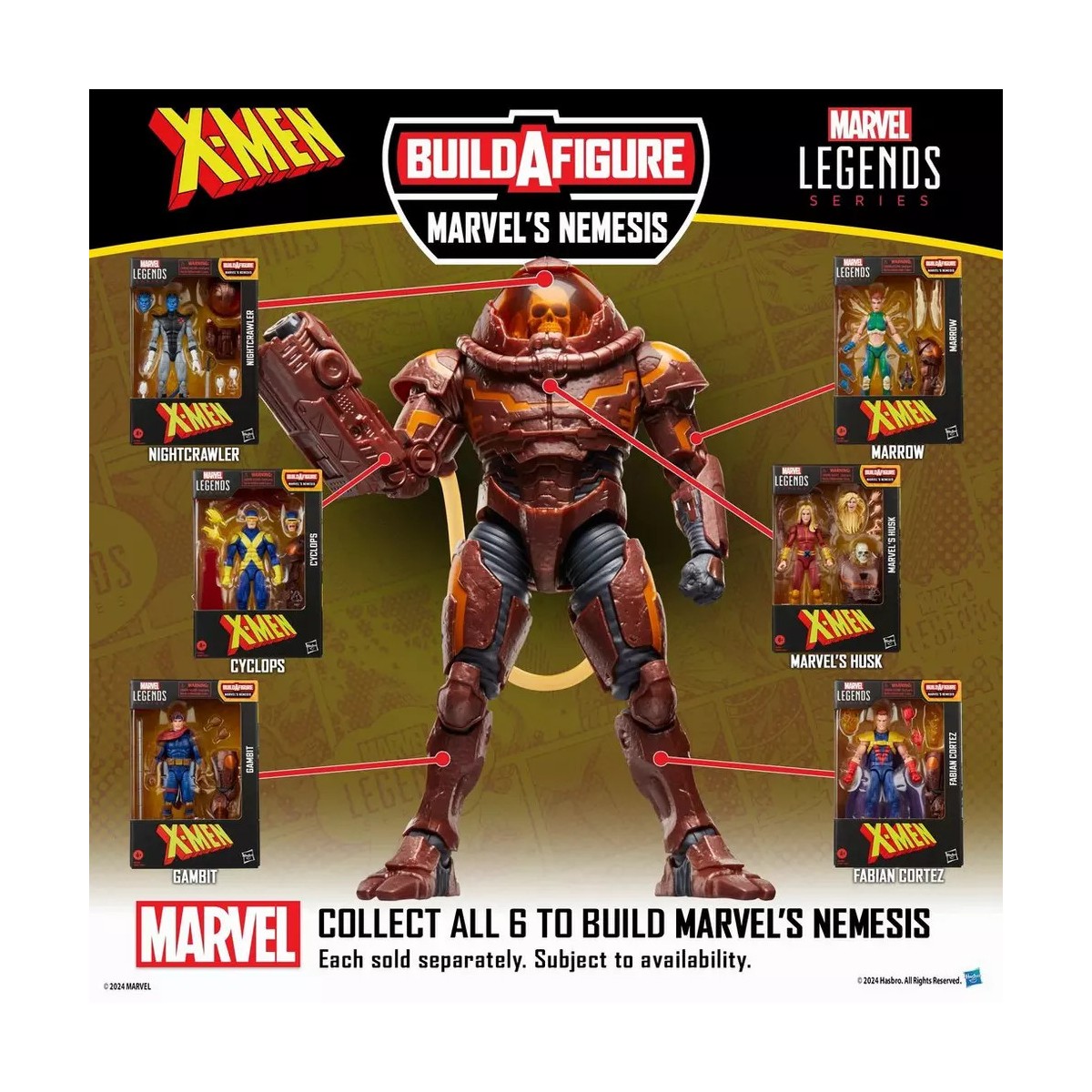 Hasbro Marvel Serie Leggende X-Men - Fabian Cortez - Onda Nemesis