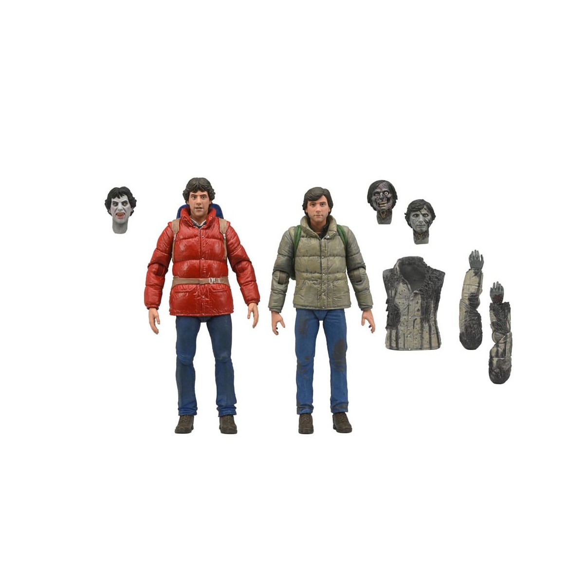 NECA - Jack e David - Il lupo mannaro di Londra - Un lupo mannaro americano a Londra