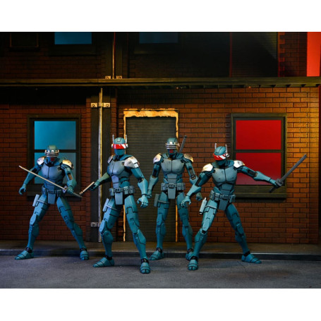 NECA - IDW Comics - Ultimate SYNJA PATROL BOT - L'ultimo Ronin - TMNT - Teenage Mutant Ninja Turtles