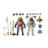 NECA - Avventura spaziale Donatello e avventura samurai Michelangelo - Cartone animato TMNT