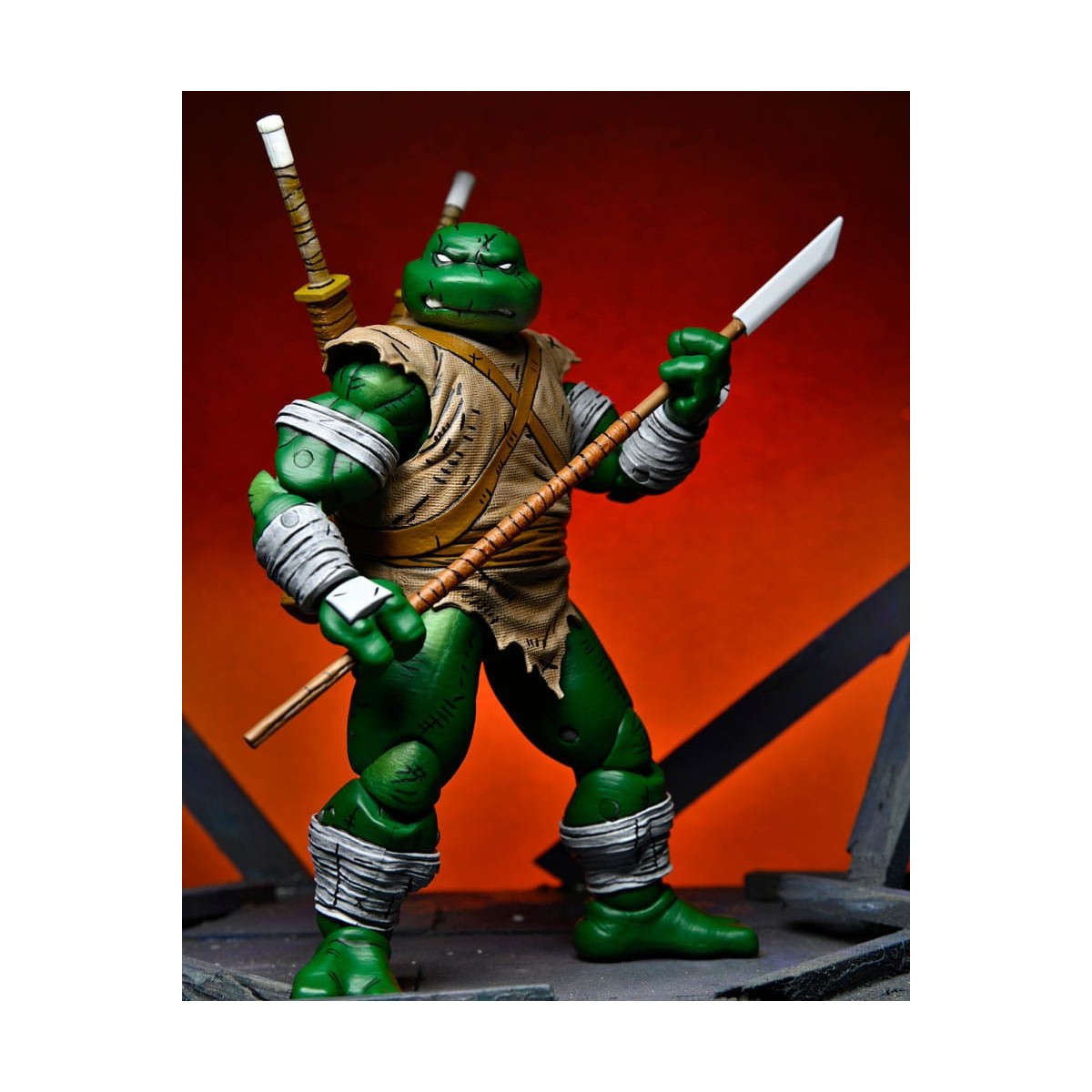 NECA - Mirage Comics Michelangelo il Vagabondo TMNT - Teenage Mutant Ninja Turtles