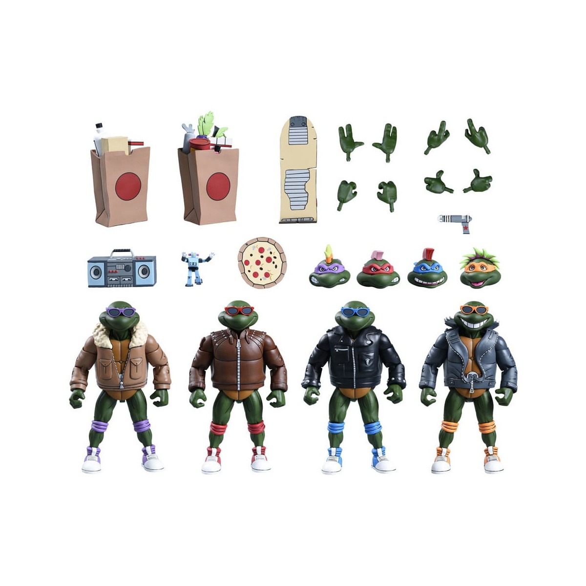 NECA - Tartarughe Punk 4 Pack - Cartone animato TMNT