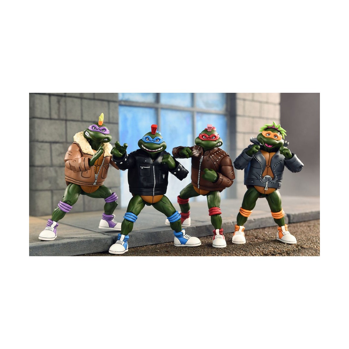 NECA - Tartarughe Punk 4 Pack - Cartone animato TMNT