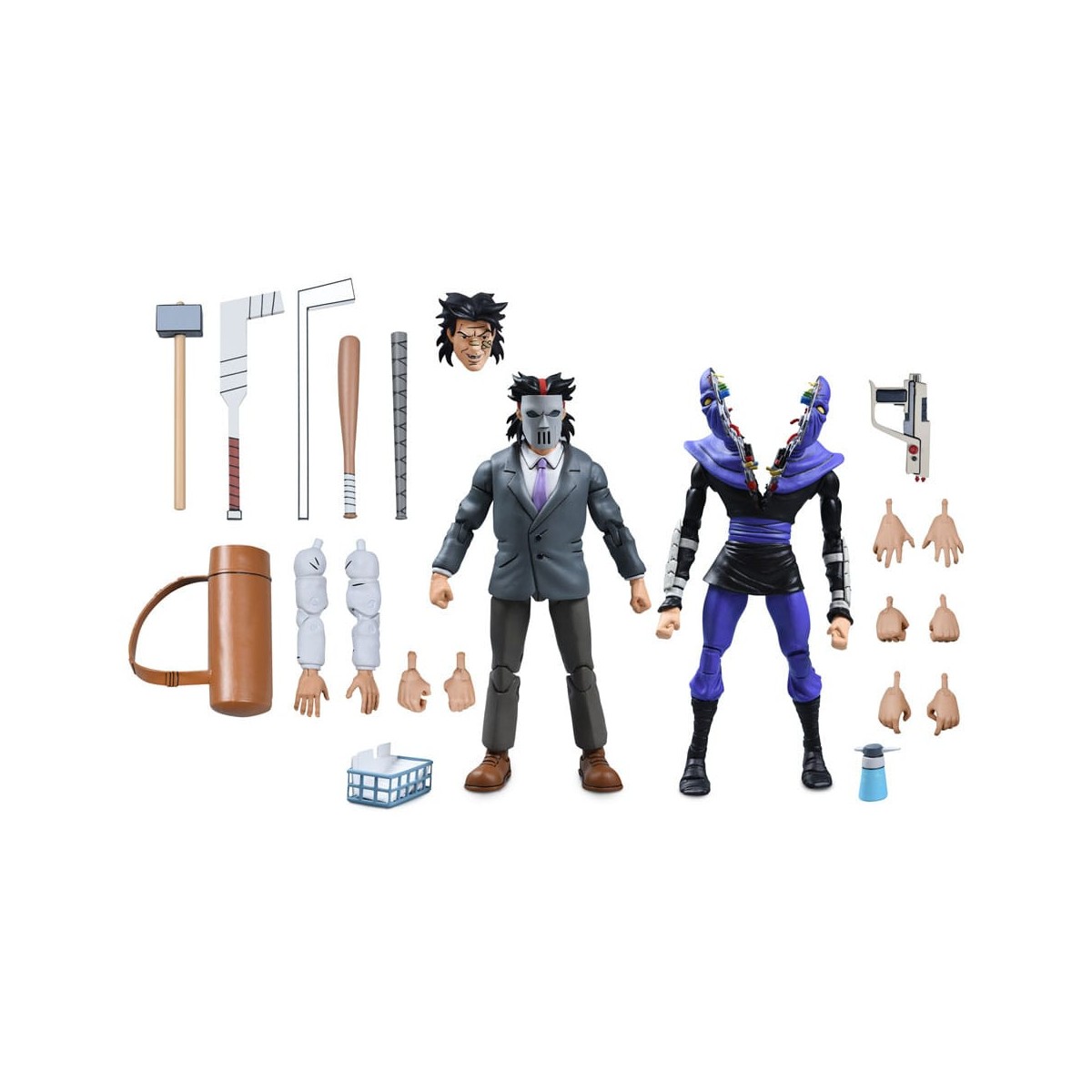 NECA - Tuta da lavoro Casey Jones e Soldato a Piedi Spaccati - Cartone animato TMNT