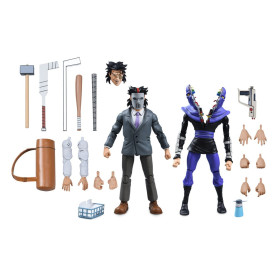 NECA - Tuta da lavoro Casey Jones e Soldato a Piedi Spaccati - Cartone animato TMNT