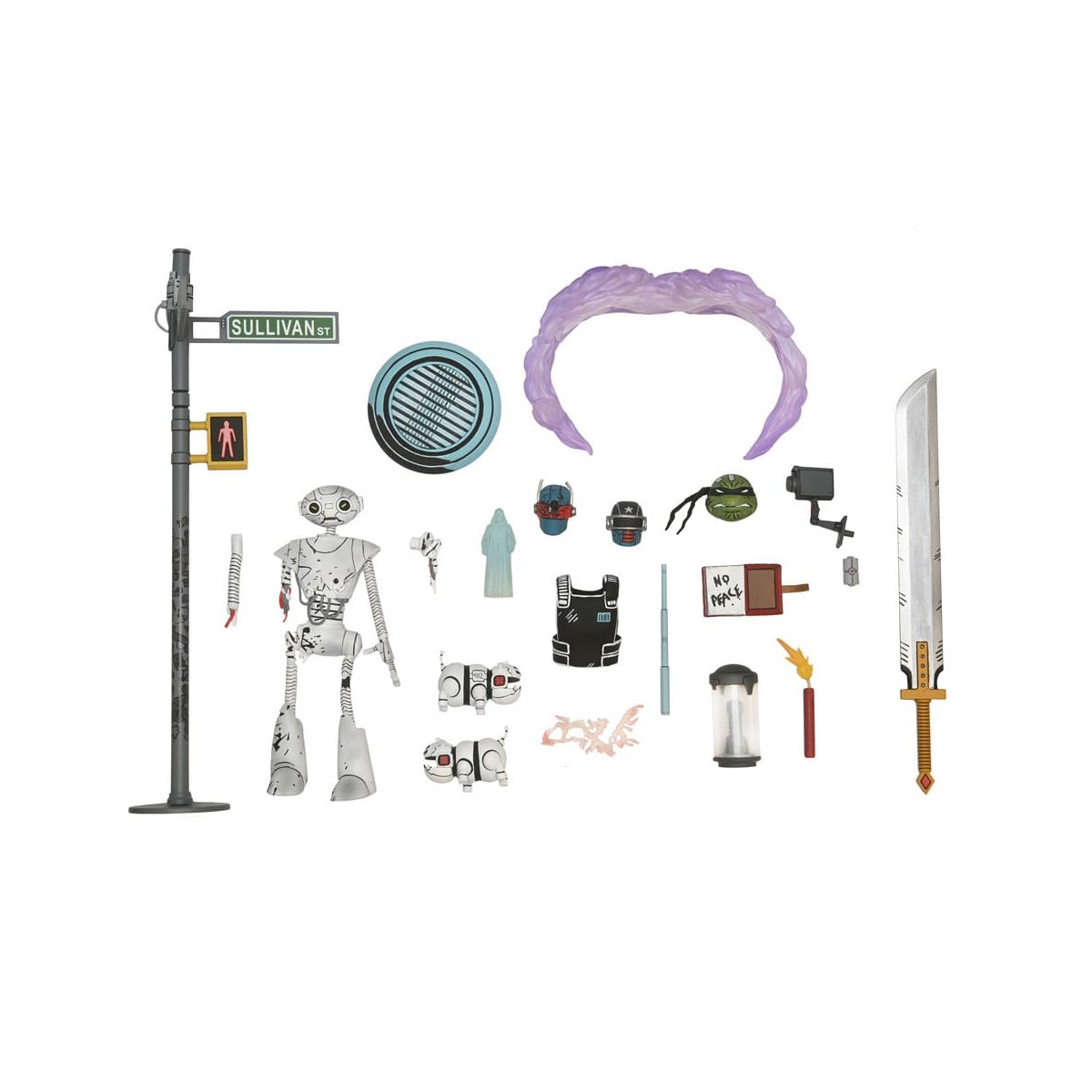 NECA - IDW Comics L'ultimo Ronin - Pacchetto accessori TMNT - Teenage Mutant Ninja Turtles