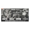 NECA - Confezione 4 figurine Turtles Black & White - Universal Monsters x TMNT
