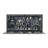NECA - Confezione 4 figurine Turtles Black & White - Universal Monsters x TMNT