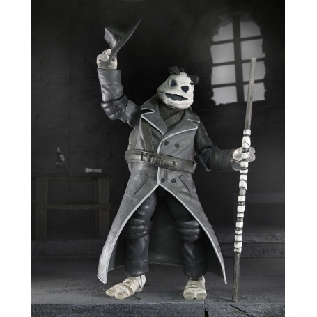 NECA - Confezione 4 figurine Turtles Black & White - Universal Monsters x TMNT