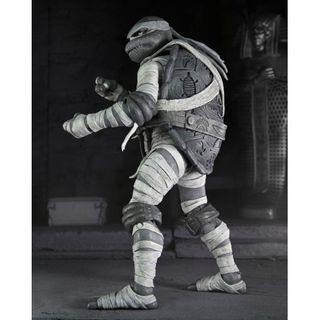 NECA - Confezione 4 figurine Turtles Black & White - Universal Monsters x TMNT