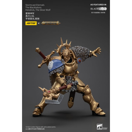 JoyToy - Stormcast Eternals The Blacktalons - Hendrick Il Lupo d'Argento 1/18 - Warhammer Age of Sigmar