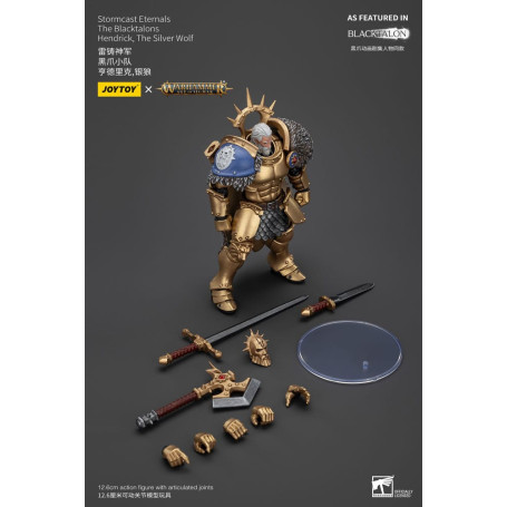 JoyToy - Stormcast Eternals The Blacktalons - Hendrick Il Lupo d'Argento 1/18 - Warhammer Age of Sigmar
