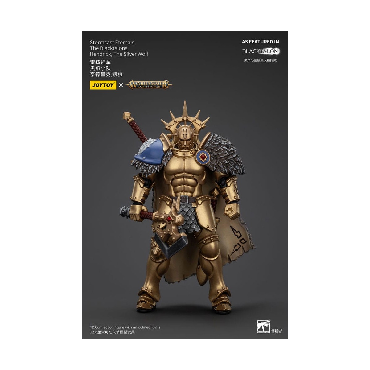 JoyToy - Stormcast Eternals The Blacktalons - Hendrick Il Lupo d'Argento 1/18 - Warhammer Age of Sigmar