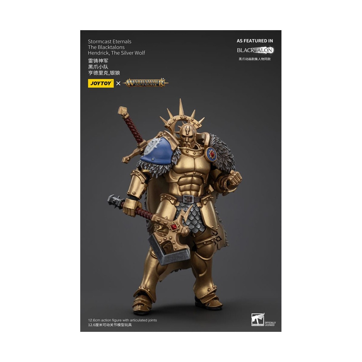 JoyToy - Stormcast Eternals The Blacktalons - Hendrick Il Lupo d'Argento 1/18 - Warhammer Age of Sigmar