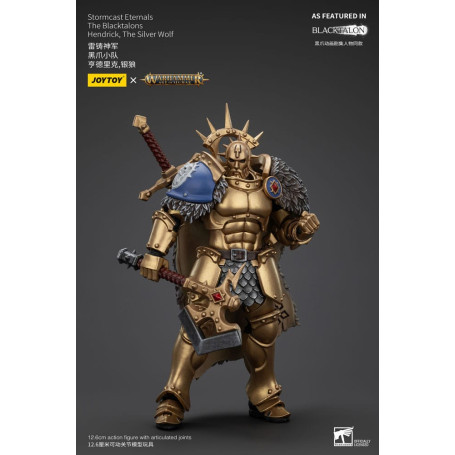 JoyToy - Stormcast Eternals The Blacktalons - Hendrick Il Lupo d'Argento 1/18 - Warhammer Age of Sigmar