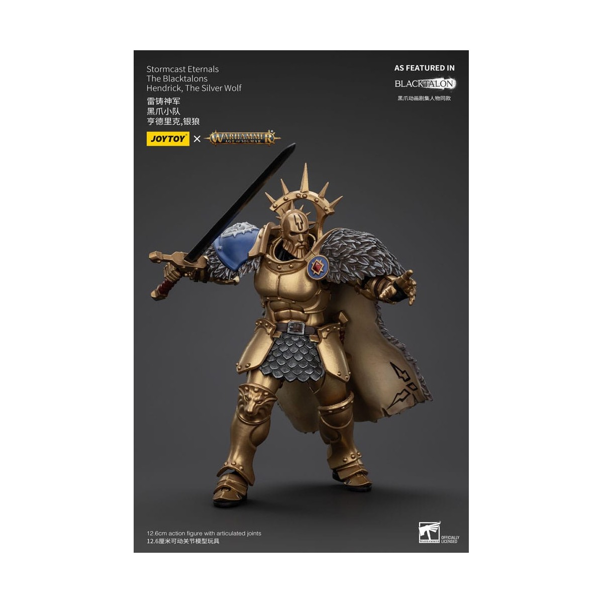 JoyToy - Stormcast Eternals The Blacktalons - Hendrick Il Lupo d'Argento 1/18 - Warhammer Age of Sigmar