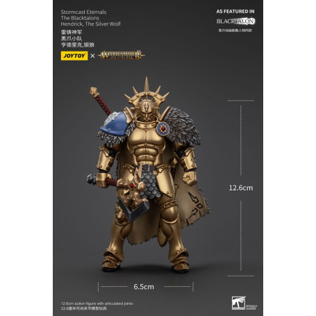 JoyToy - Stormcast Eternals The Blacktalons - Hendrick Il Lupo d'Argento 1/18 - Warhammer Age of Sigmar