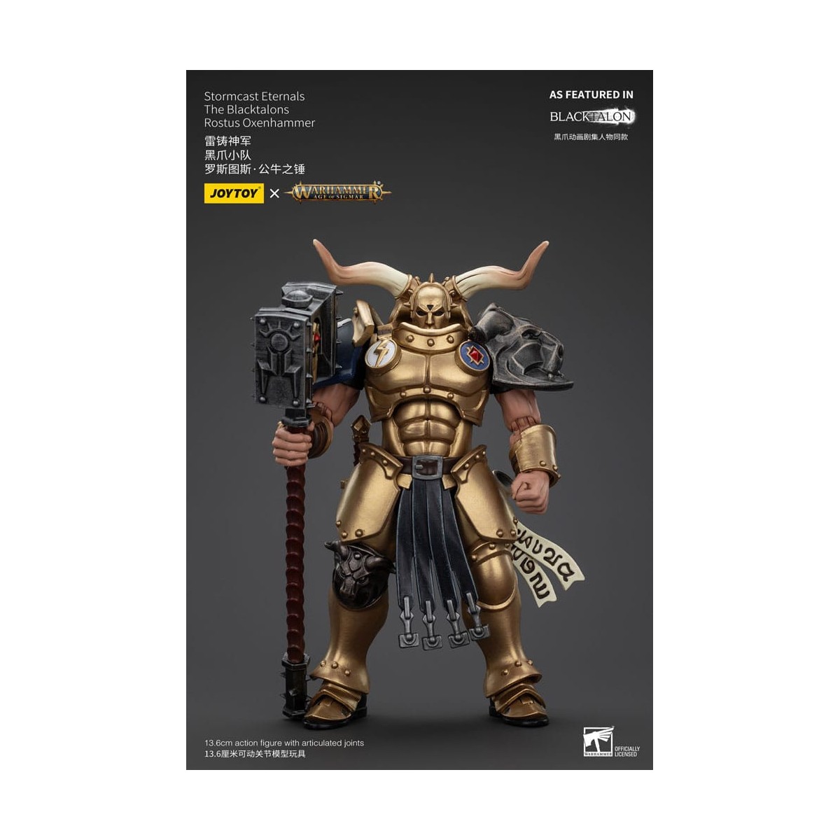 JoyToy - Stormcast Eternals The Blacktalons - Martello buoi Rostus 1/18 - Warhammer Age of Sigmar